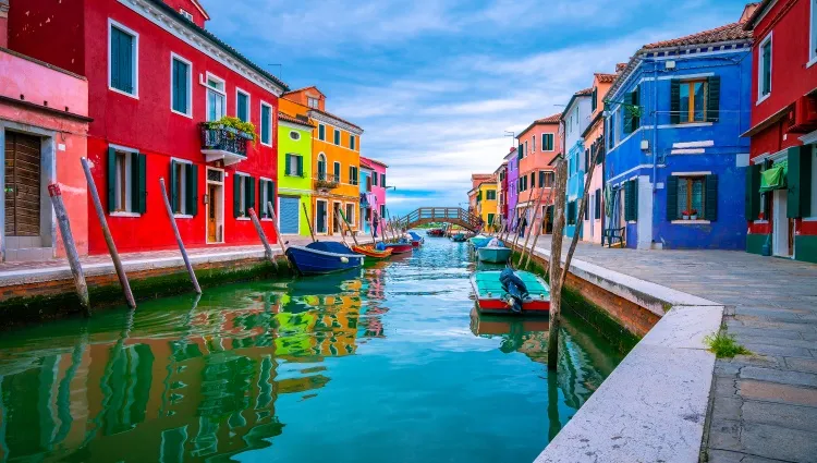 Maisons colorées de Burano 