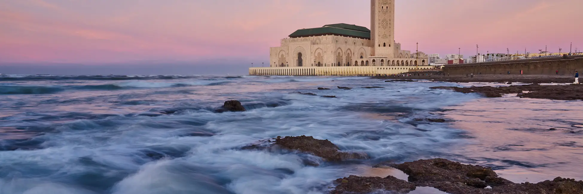 La belle Mosquée Hassan II au Maroc 