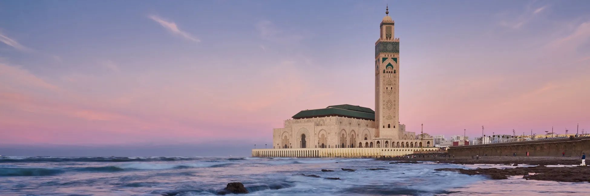 La belle Mosquée Hassan II au Maroc 