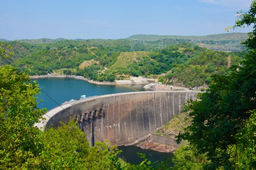 Barrage de kariba en Zambie