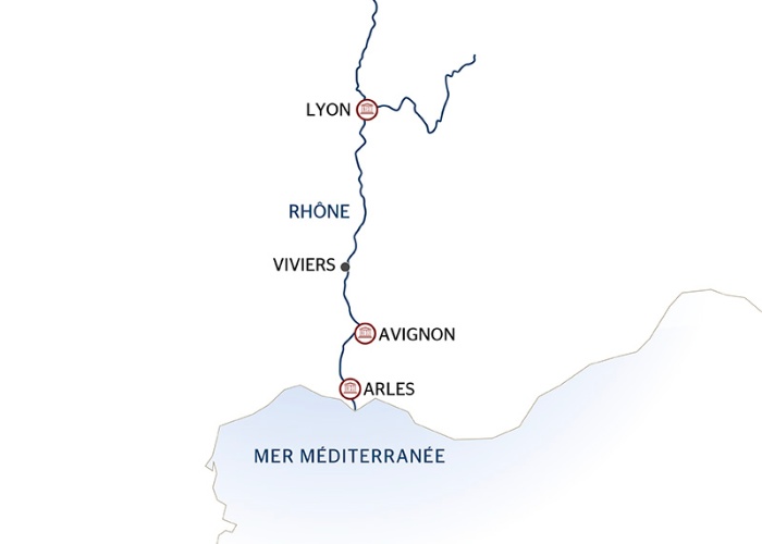 Carte Fluviale Rhône  - LYL 