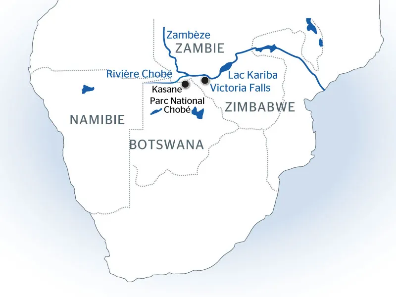 Carte Afrique Zambeze - 7AF