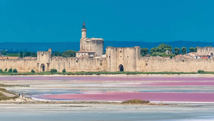 Aigues Mortes sur le Rhône en France 