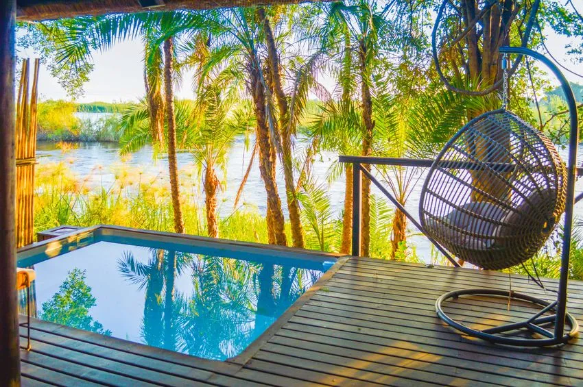 Piscine privée du Lodge Kaza