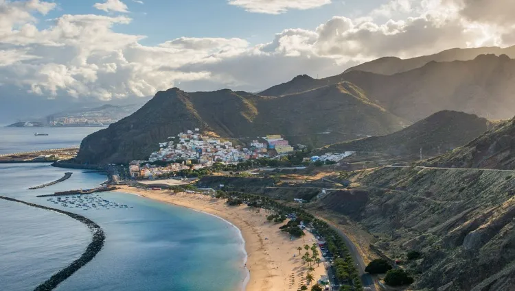 Tenerife aux Canaries dans l'océan atlantique 