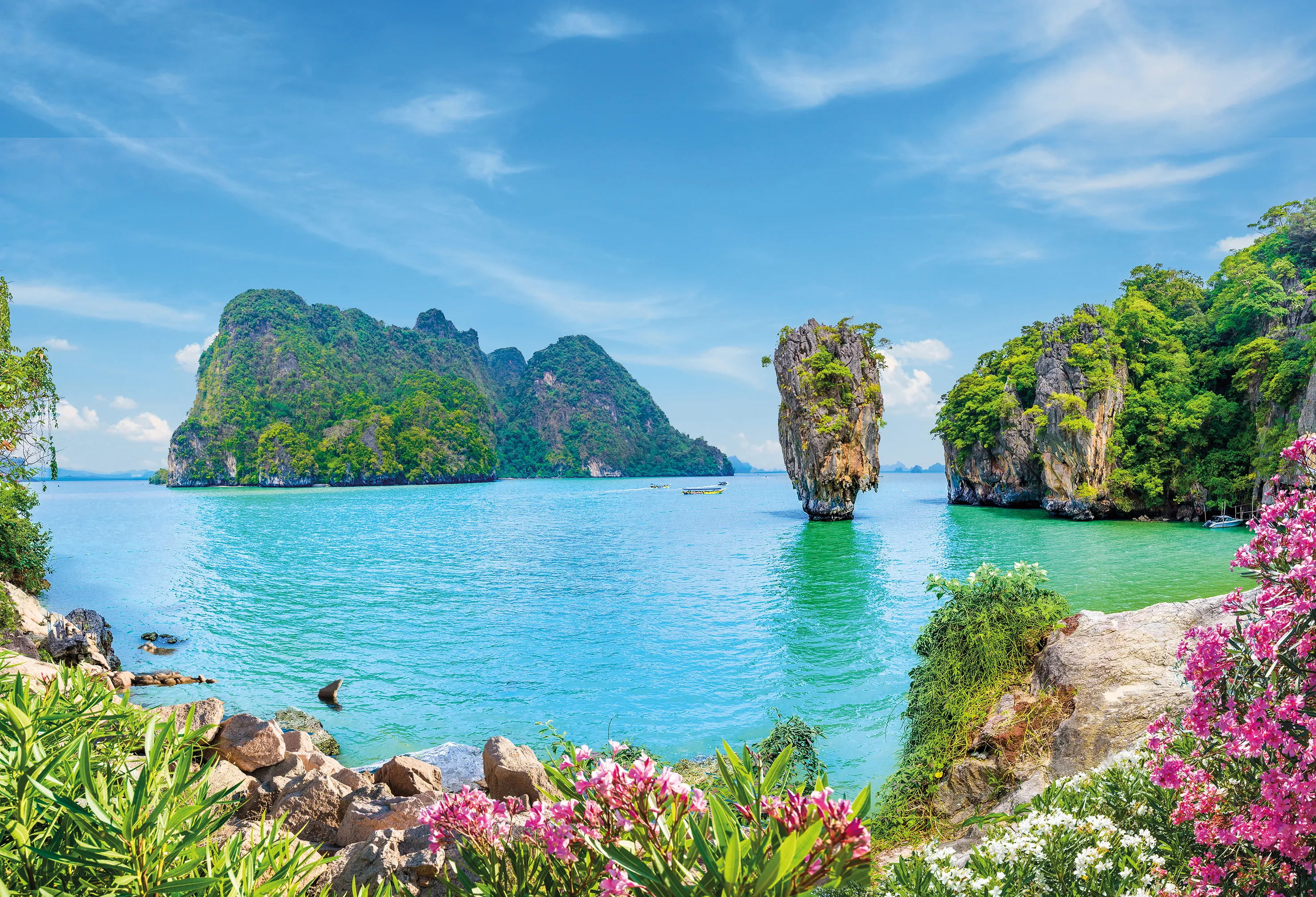 La nature et la Baie Phang Nga en Thaïlande 