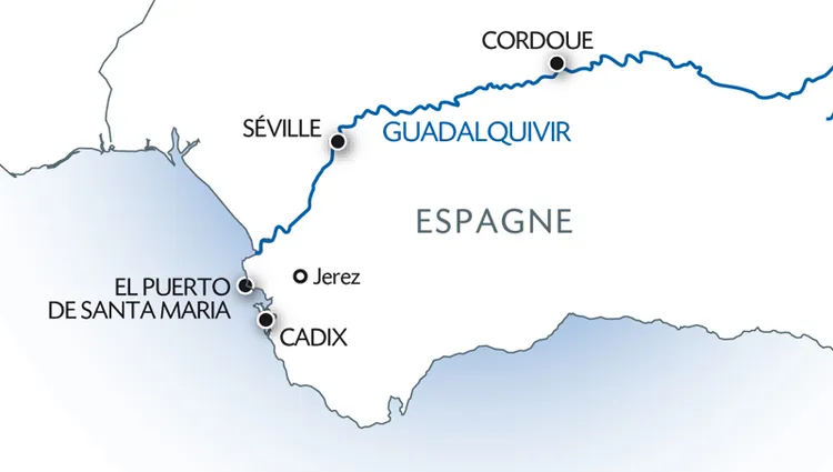 Carte Fluviale Guadalquivir - NAD