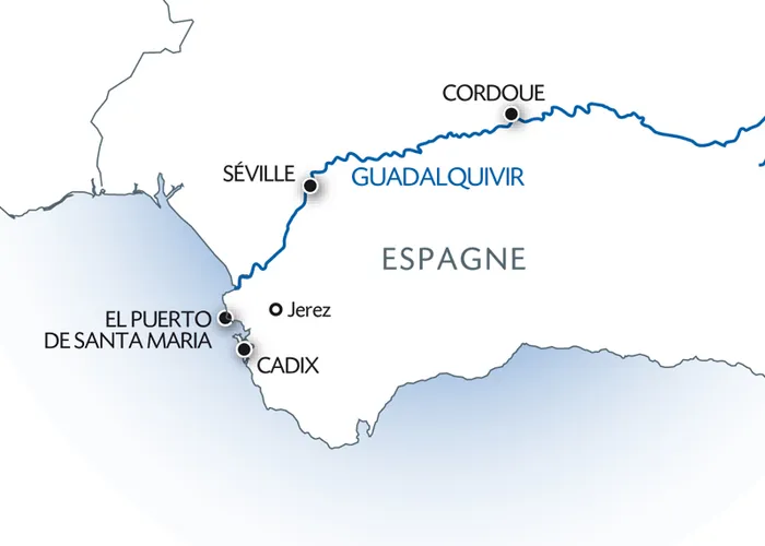 Carte Fluviale Guadalquivir - NAD