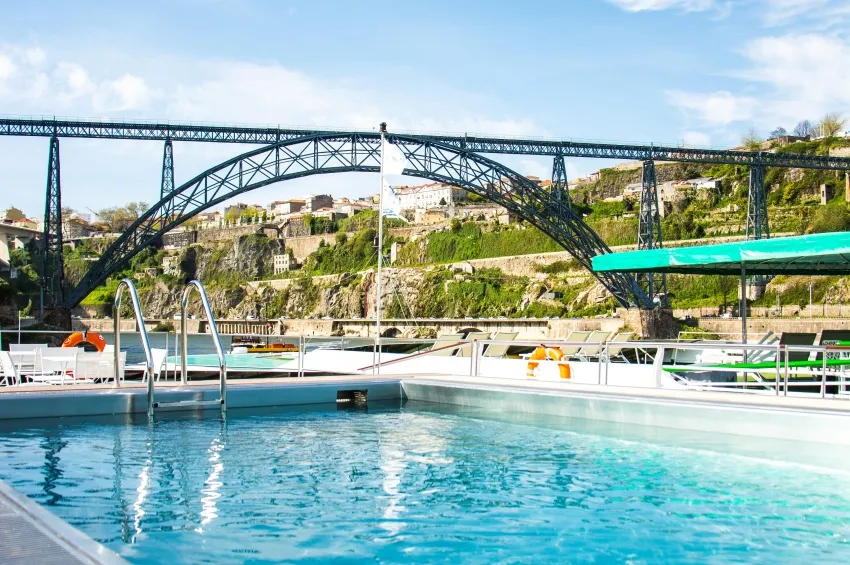 Swimming pool on the sun deck