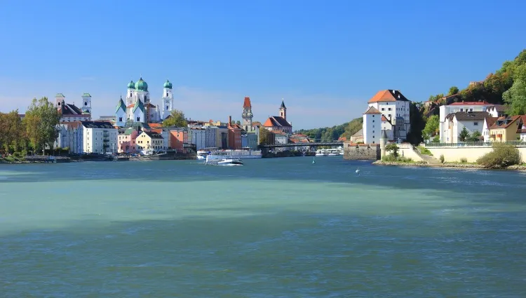 La Danube traversant la ville de Passau