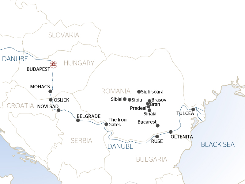 Along The Danube The Danube Delta The Balkan Peninsula And Budapest 
