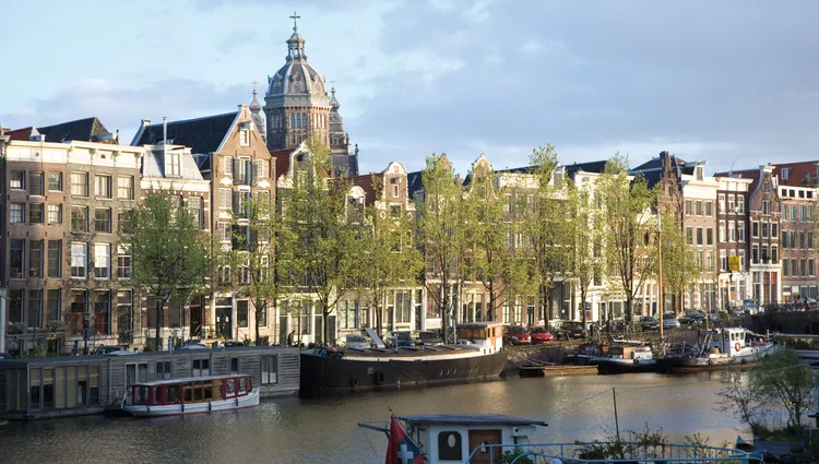 Les péniches d'Amsterdam 