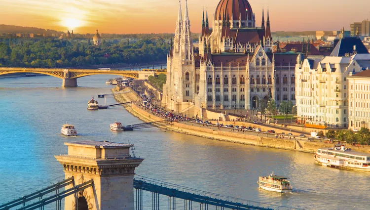 Vue panoramique sur Budapest et le Danube 
