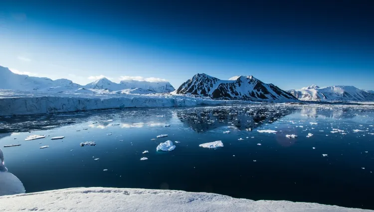 L'île de Norvège du Spitzberg 