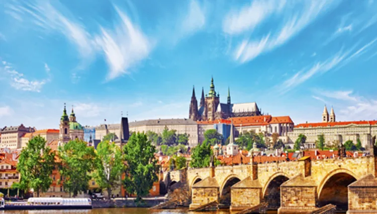 Vignette ville de Prague en République Tchèque 