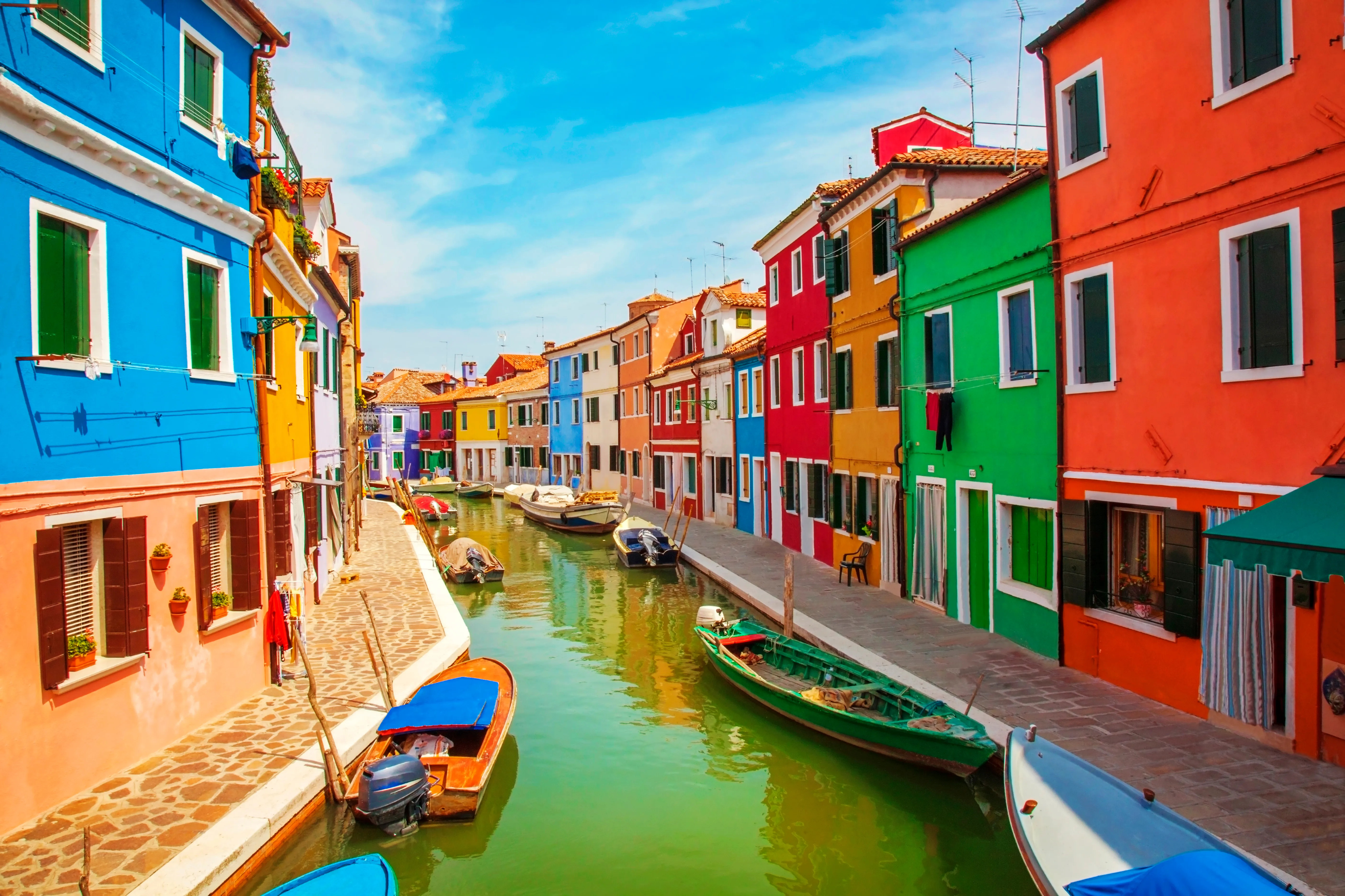 L'île colorée de la lagune de Venise, Burano 