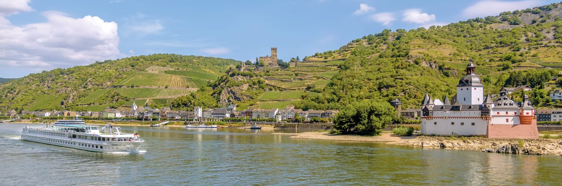 Le MS Léonard de Vinci sur le Rhin