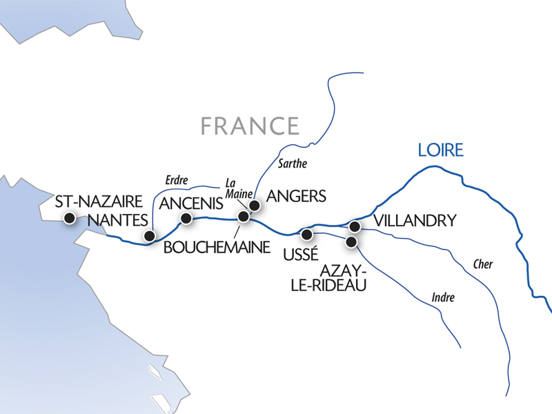 The Loire Valley A Royal Legacy Port To Port Cruise CroisiEurope   Map River Loire Nsn