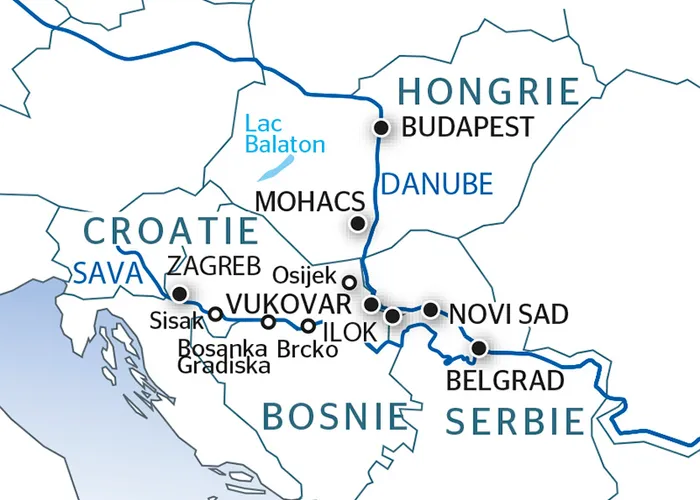 Carte fluviale du Danube