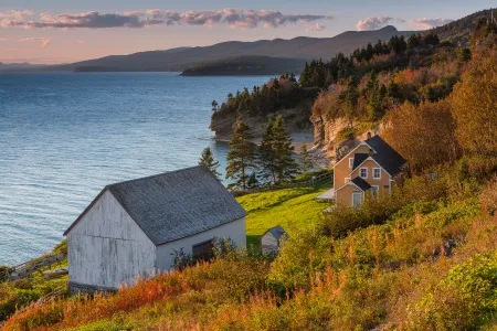 Les rives du Saint Laurent, en Gaspésie