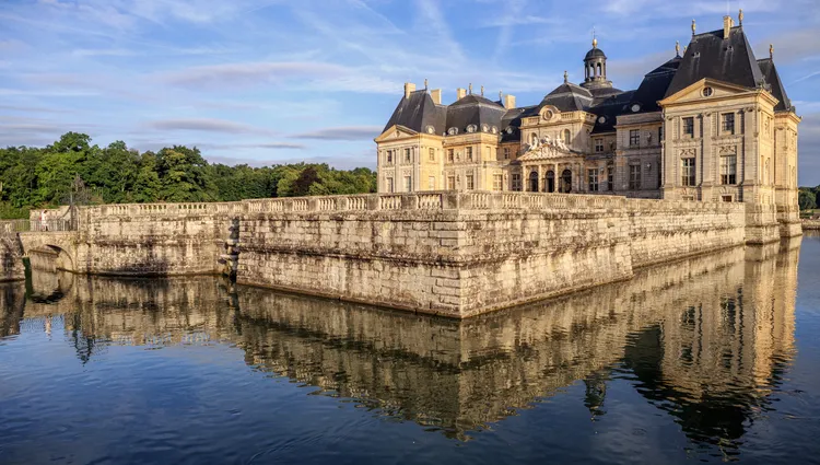 Vue sur le château Vaux-le-Vicomte  