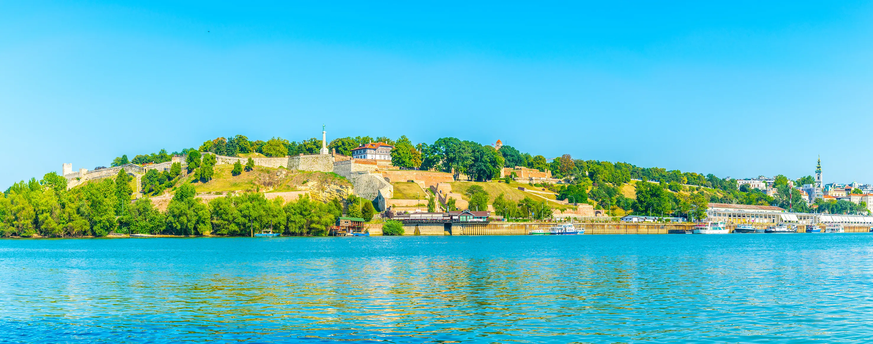 Vue sur Belgrade en Serbie 