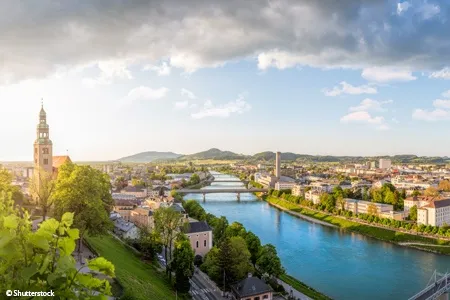 Vignette panorama sur Salzbourg 