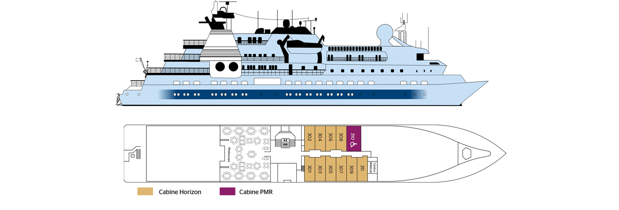 Plan Du Bateau La Belle Des Océans Bateau MV La Belle des Océans | Croisières Maritimes à taille humaine