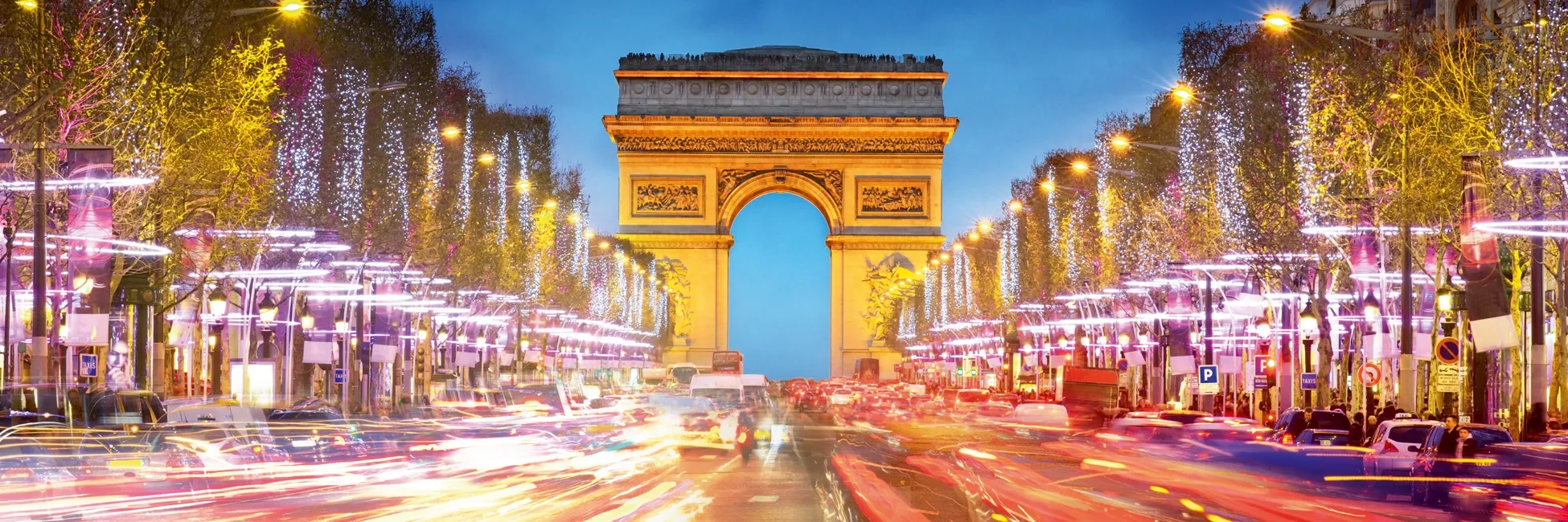 Slider Champs Elysées de nuit