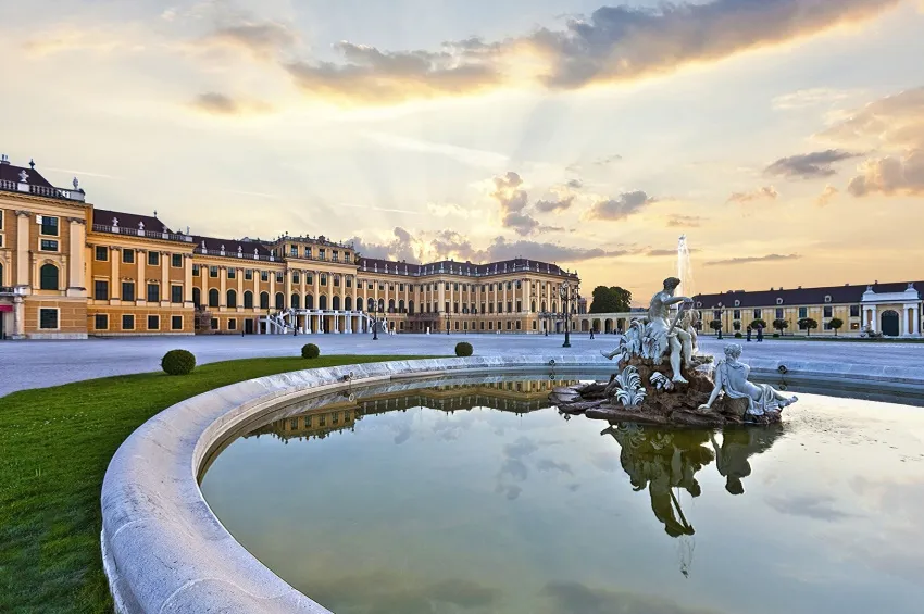 La cours du château de Schönbrunn 