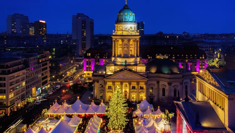 Le marché de Noël sur la gendarmenmarkt à Berlin 