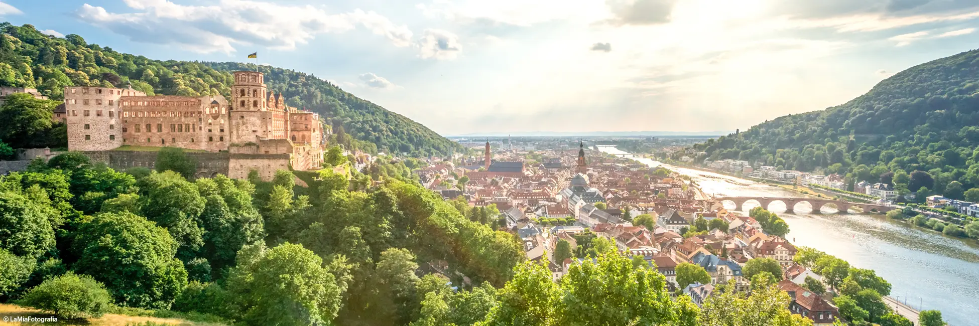 Heidelberg, ville rhénane en Allemagne