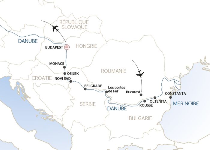 Bulgarie - Croatie - Hongrie - Roumanie - Serbie - Croisière Le Danube, son Delta et la Péninsule Balkanique - De Bucarest à Budapest