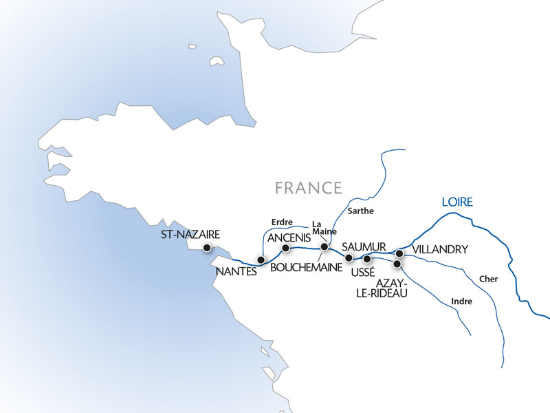 Map River Loire Nhn