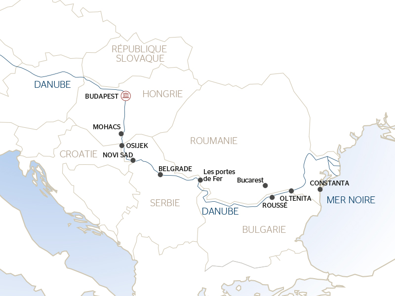 Roumanie - Le Danube et la péninsule balkanique - De Bucarest à Budapest (formule port/port)