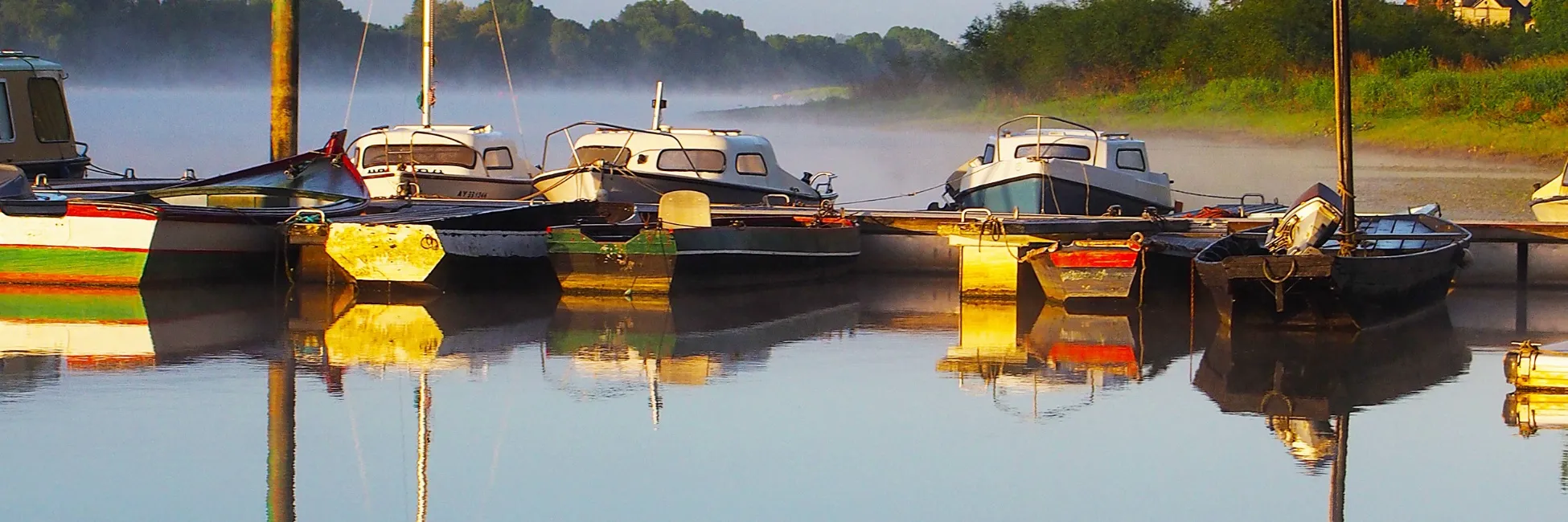 Vue sur les bateaux de la Loire 