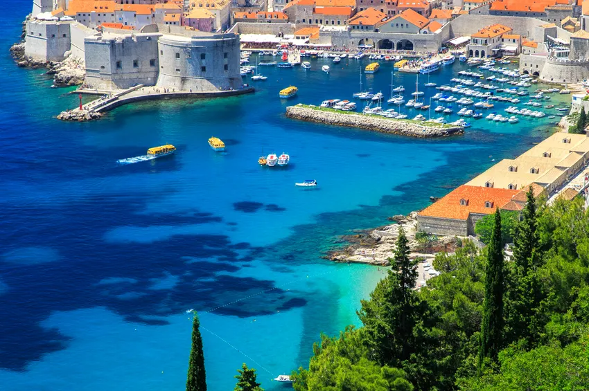 Vue sur le port de Dubrovnik