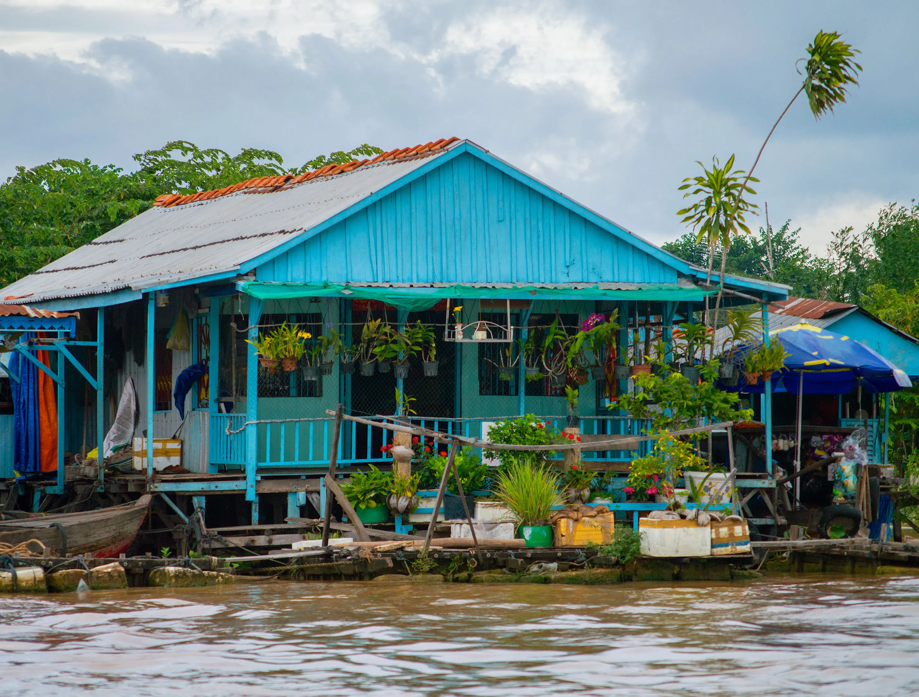 Maison du village flottant de Tonle Sap