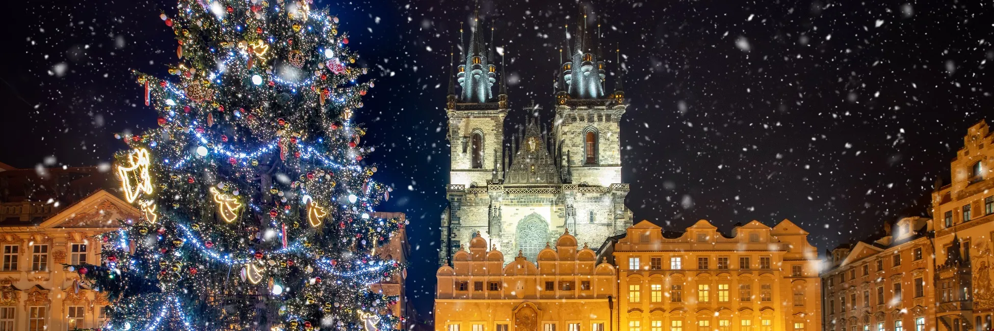 Place du marché de noël à Prague 