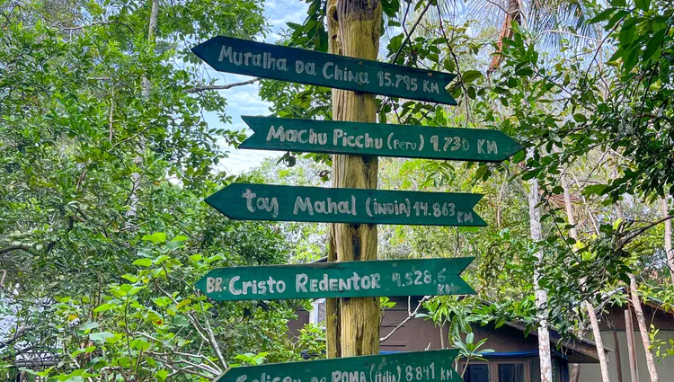 Panneaux de directions de Novo Airao 