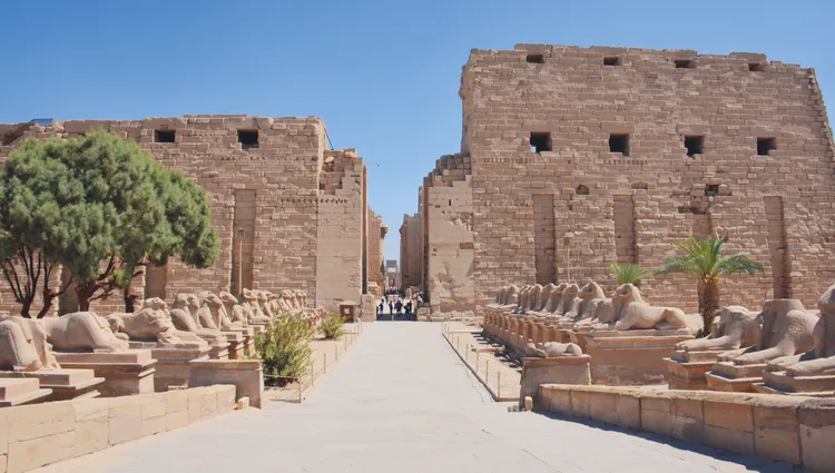 Chemin vers le temple de Karnak 