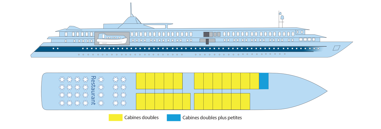 Plan Du Bateau La Belle Des Océans MV La Belle de L'adriatique | CroisiEurope