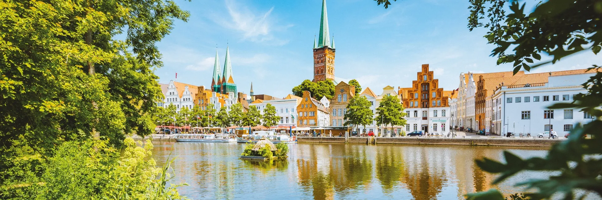 Lubeck au bord de l'Elbe 