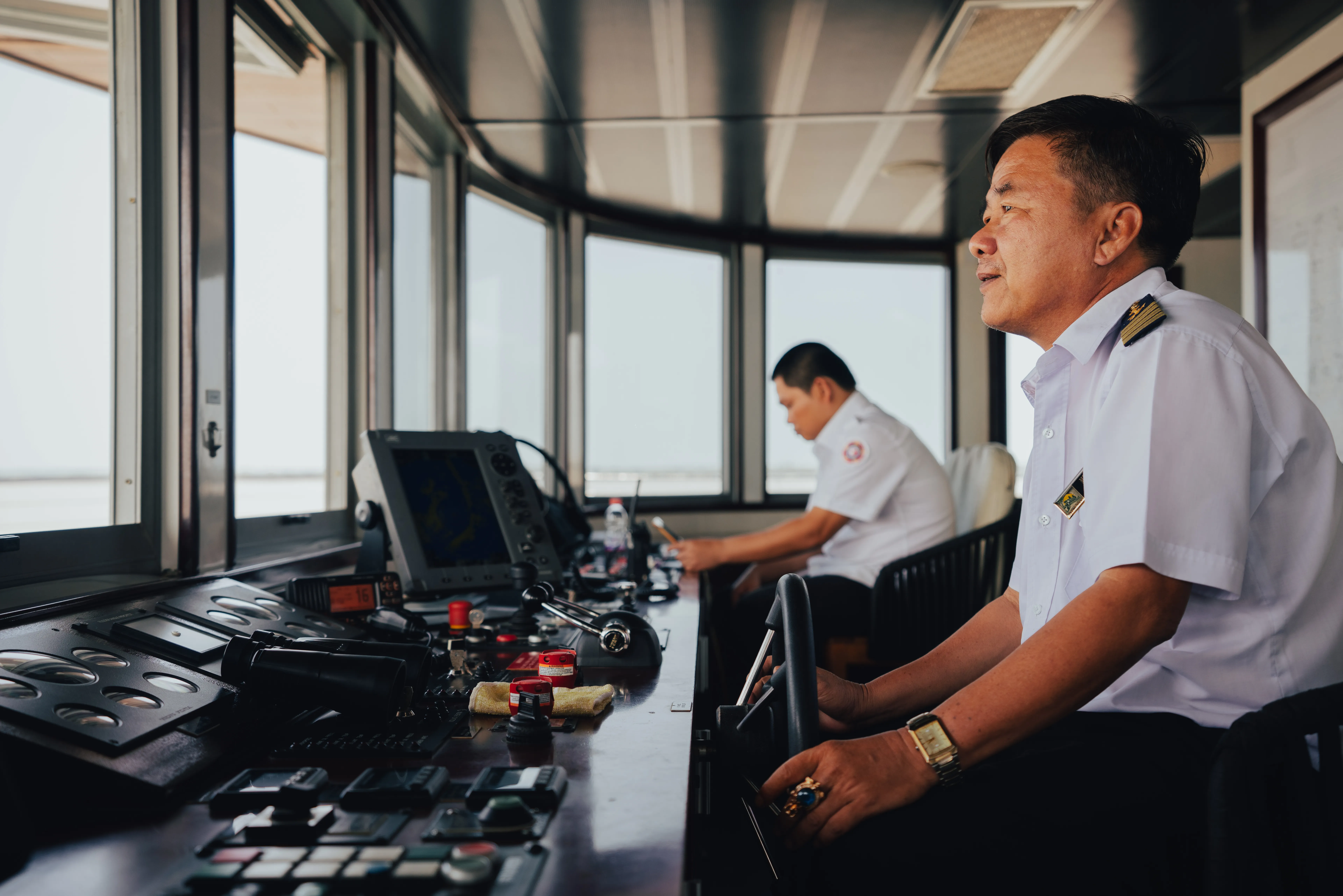 Commandant sur l'Indochine II sur le mékong avec CroisiEurope