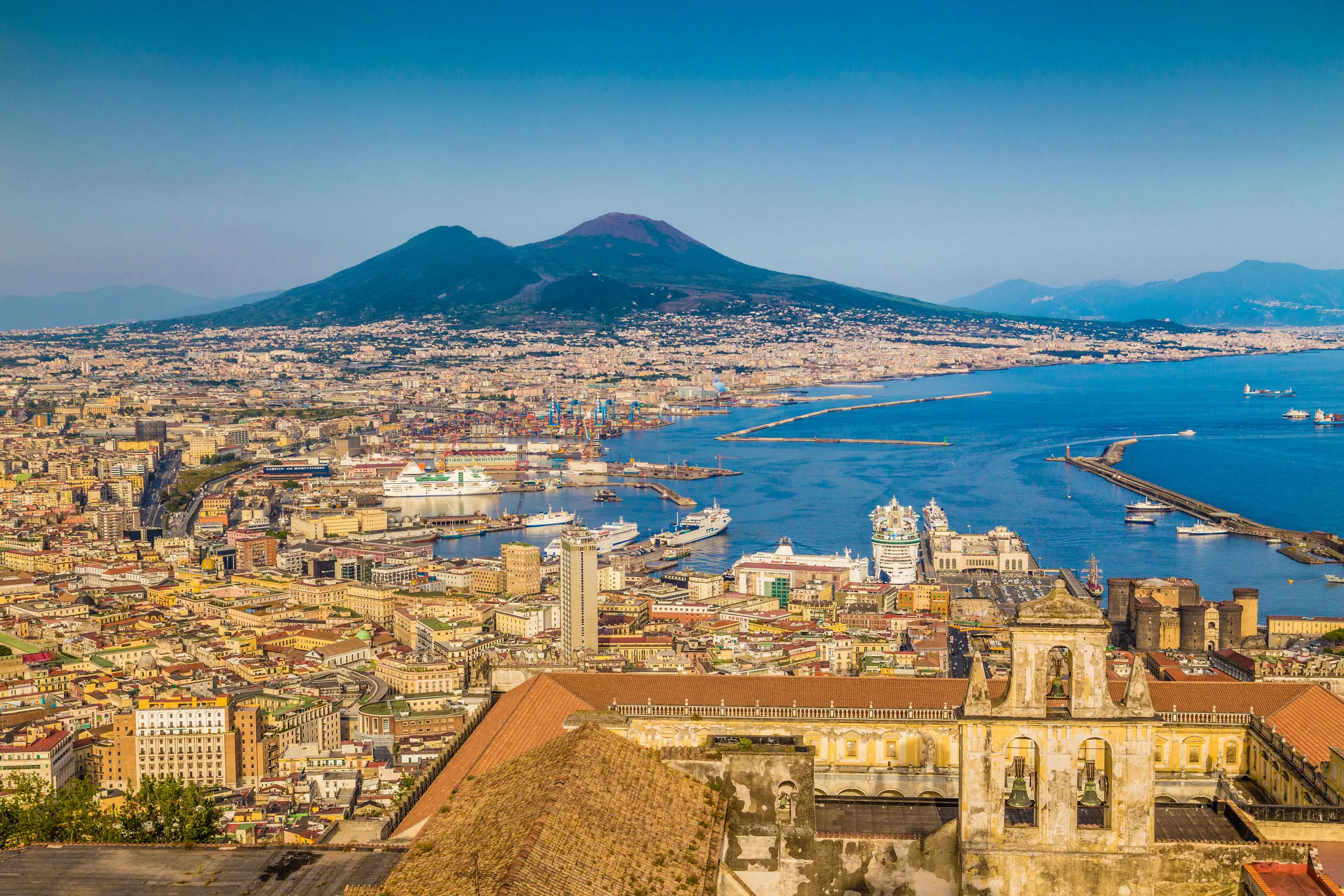 Panorama sur la ville de Naples 