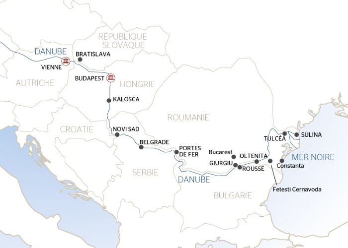 Autriche - Bulgarie - Hongrie - Roumanie - Serbie - Slovaquie - Croisière Du Danube Bleu Vers la Mer Noire - De Vienne à Bucarest