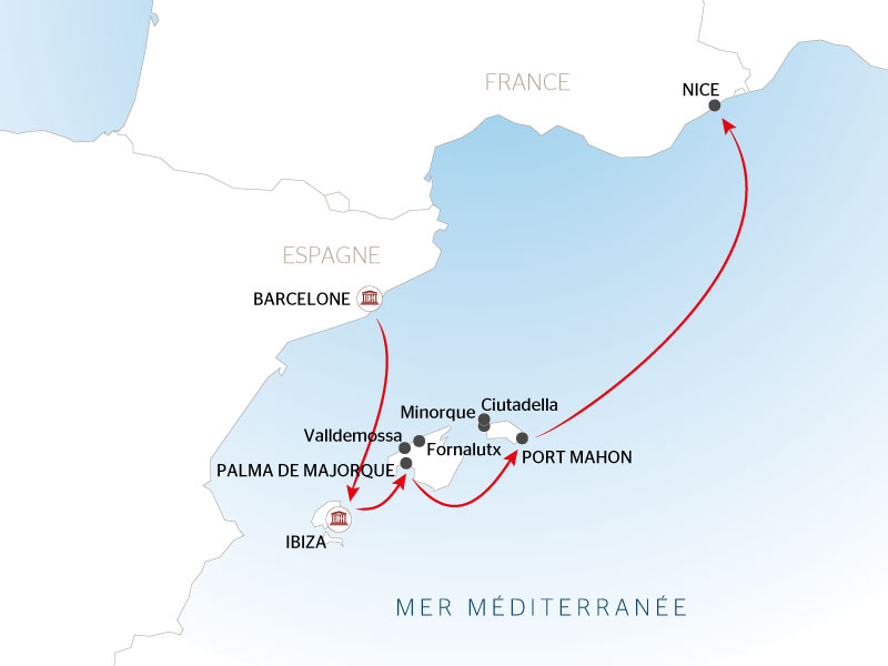 Carte Maritime Mer Baleares - BCN_PP