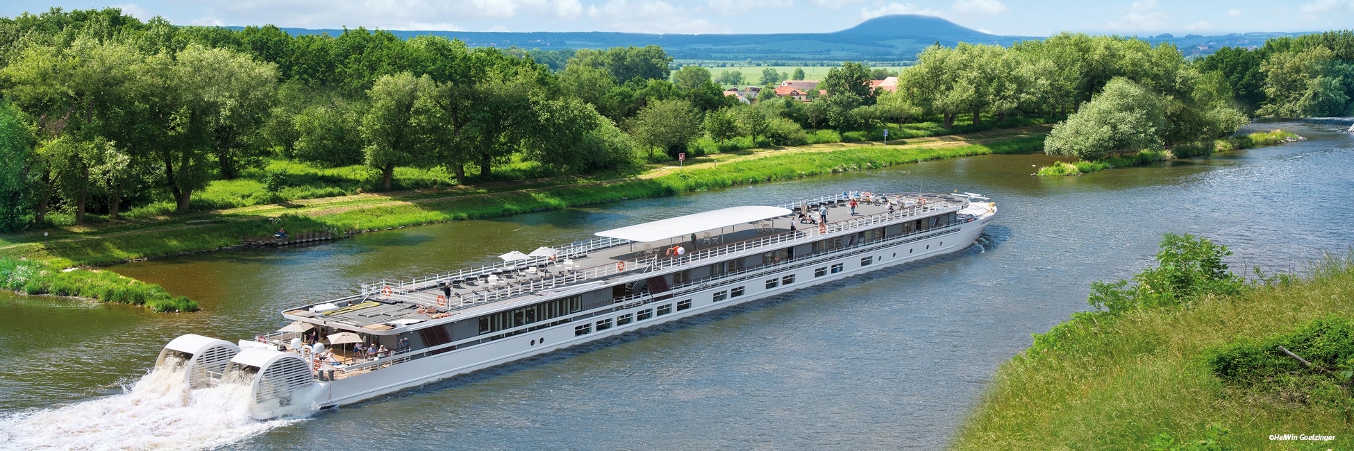 The MS Elbe Princess River Cruise ship on the Elbe river