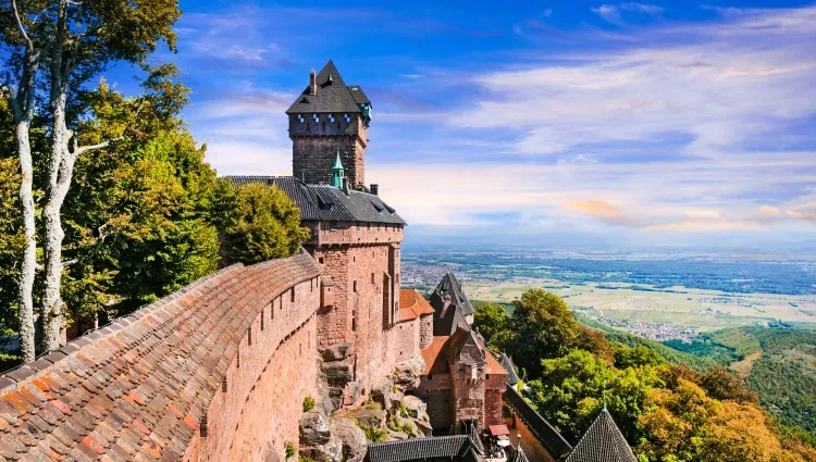 Vue du château du Haut Koenigsbourg 