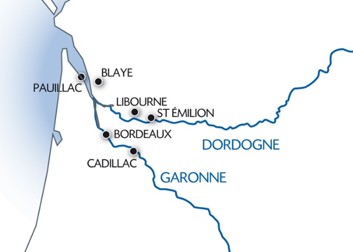 Carte Fluviale Garonne - BON / BOR